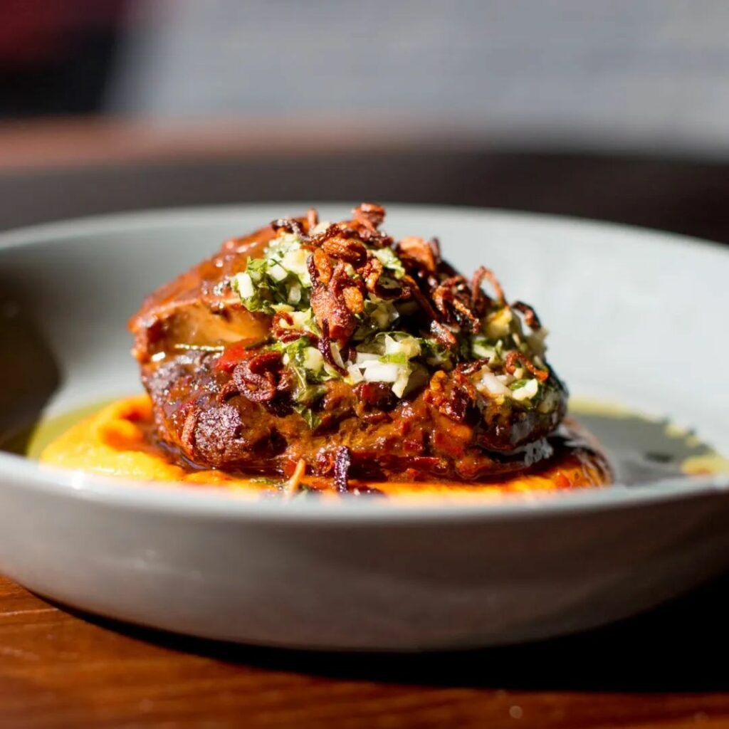 Harissa Braised Agnello at Fox and the Knife