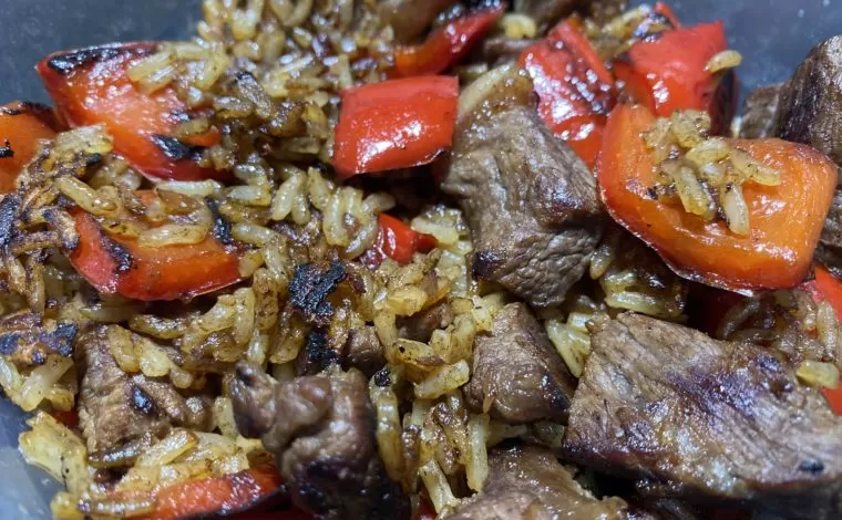 How to make Fried Rice with Steak and Vegetables
